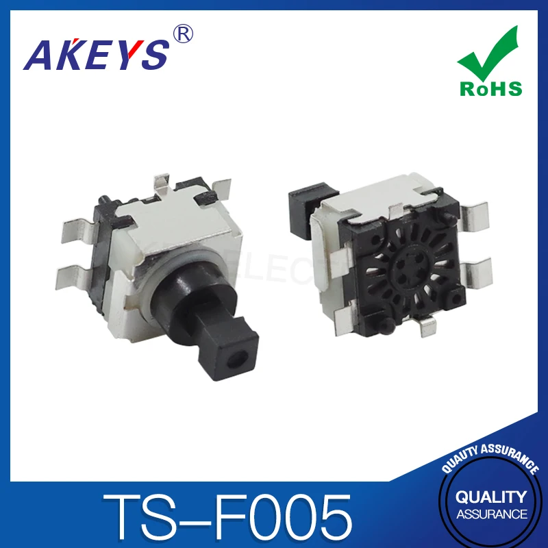 TS-F005 touch switch 6-pin vertical patch 9 * 9 square car button kan-49a with fixed column