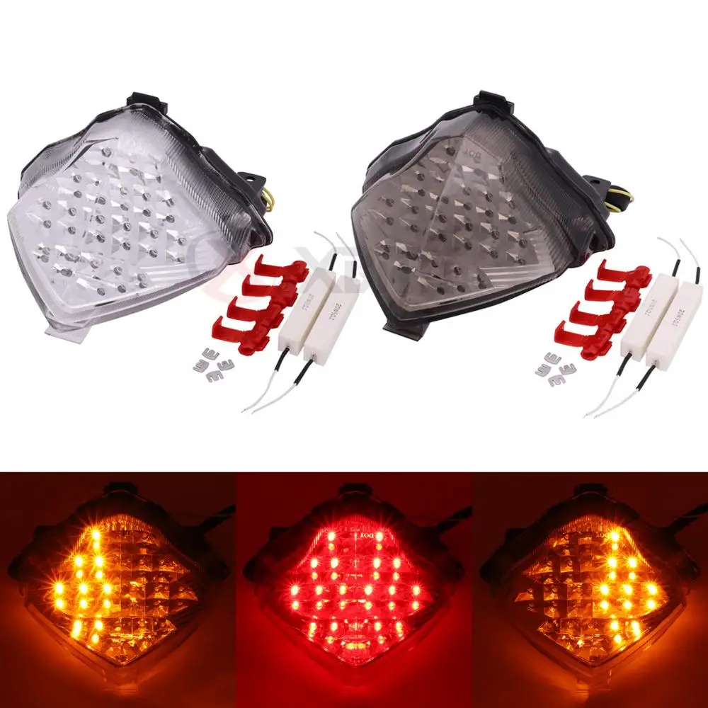 Motorcycle Rear Tail Light Brake Turn Signals Integrated LED Light For Yamaha YZF-R1 YZFR1 YZF R1 2004 2005 2006