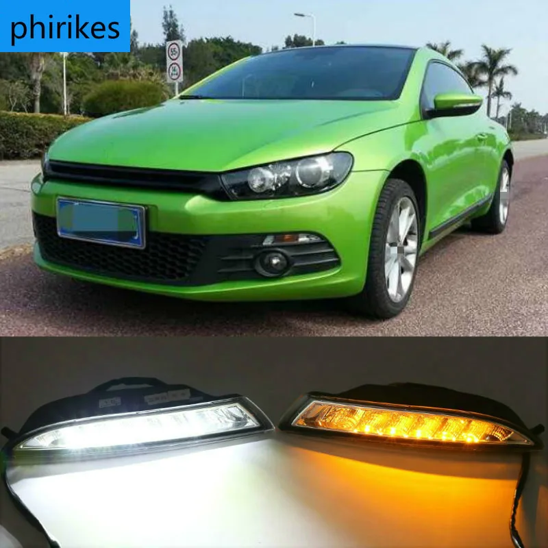 

For Volkswagen Scirocco 2008-2013 Yellow Turn Signal Relay Waterproof 12V Car LED DRL Daytime Running Light