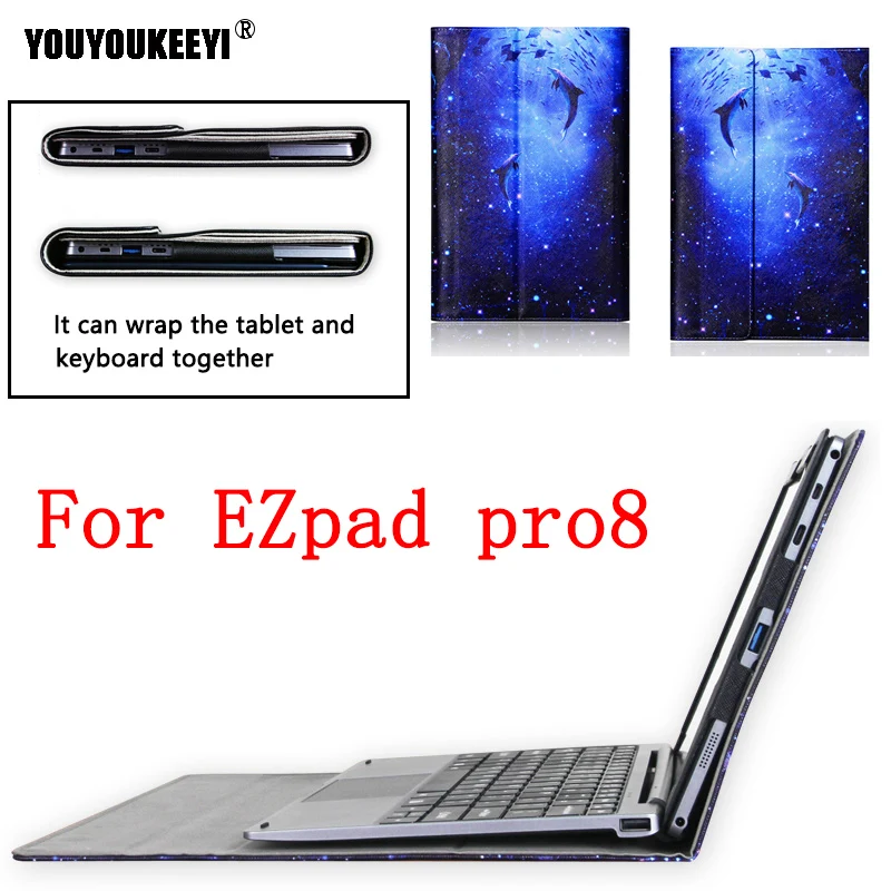 

High-quality Business Folio stand cover case For Jumper ezpad pro 8 11.6 inch Tablet PC Wrap keyboard protector+gift