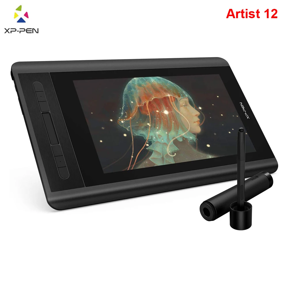 XP-PEN Artist 12 11.6 Inch FHD Drawing Monitor Pen Display Graphic Monitor Graphics Tablet 1920 X 1080 HD IPS Shortcut Keys