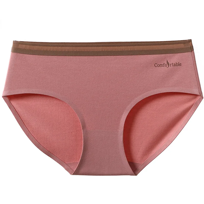 High-quality underwear women mulberry silk sexy panties  cotton antibacterial crotch one piece seamless breathable girl Briefs