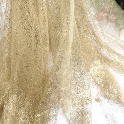 Mesh LACE 1m/lot  soft mesh Rice Silver Gold sequins fabric wedding dress veil DIY fabric transparent dress fabric   H011