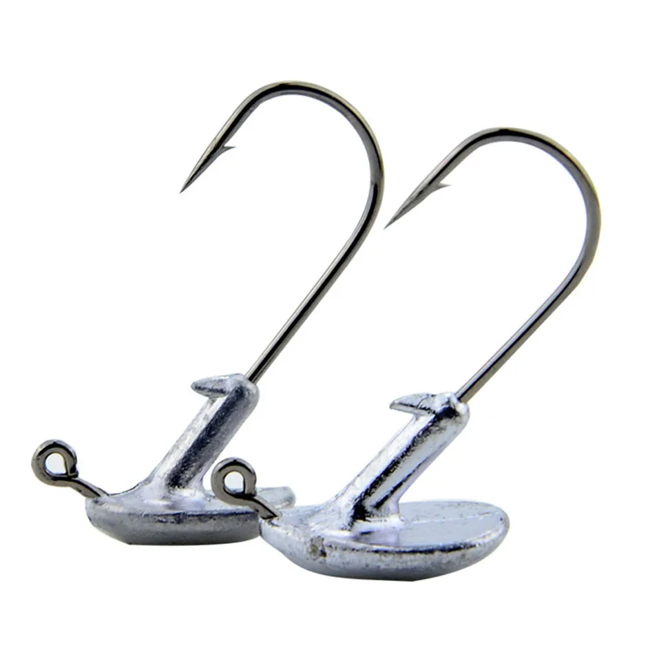 5PCS/Lot Tumbler Lead Head Hook Jig Fishing Hook 3.5g 5g 7g 10g 14g Strengthen  Barbed Hook Soft Lure Fishing Tackle accessorie