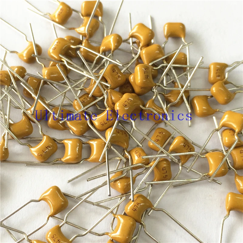 1000pcs/lot  Multilayer ceramic capacitor 4.7uF 475 50V 4700nF 475M P=5.08mm