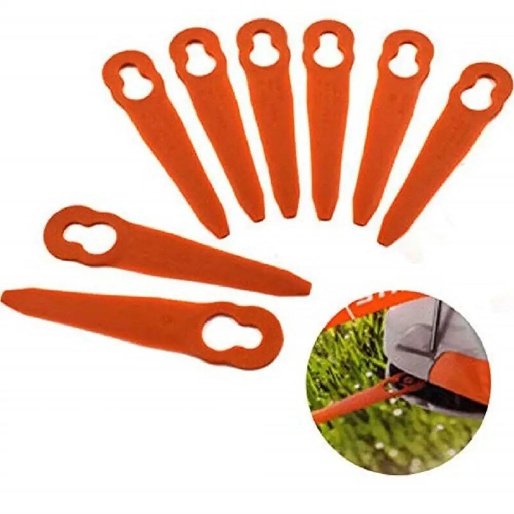 100pcs Plastic Grass Trimmer Replacement Blades Lawn Mower Blades for BOSCH Einhell Plastic Lawn Mower Gardening Tool