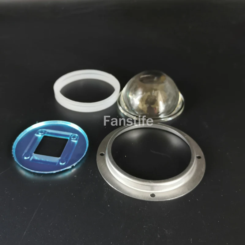 60degree 78mm Optical Glass Lens Kits for 20W 30W 50W 100W 120W 150W High Power Leds