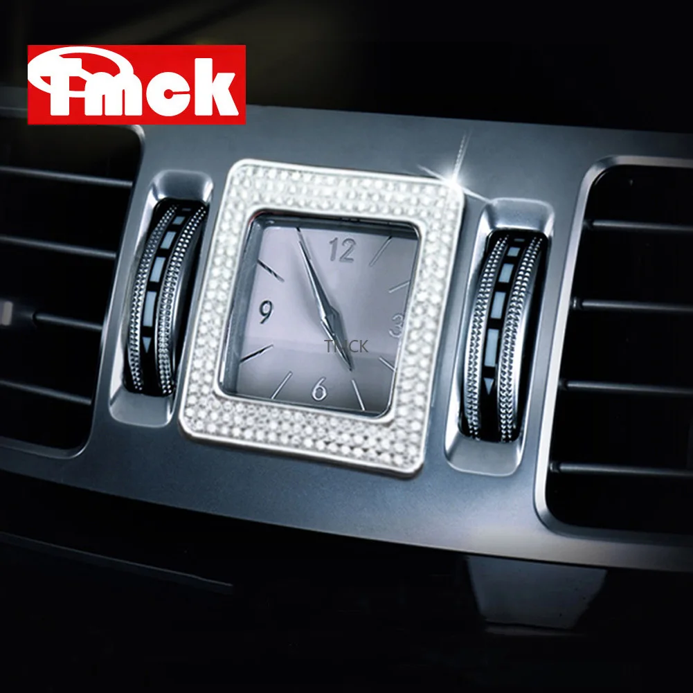 For Mercedes Benz E CLS Class W212 W218 Car Accessories Central Control Clock Table Watch Ring Trim Diamond Cover Sticker Decal