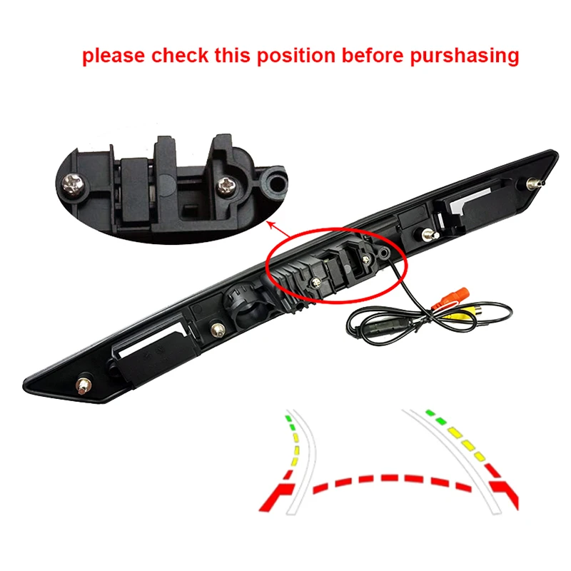 Dynamic Tracks CCD Special Vehicle Rear View Reverse Camera for Audi A3 A4 A5 A6 B6 A6L S6 B7 A8 A8L Avant Trunk Handle Switch