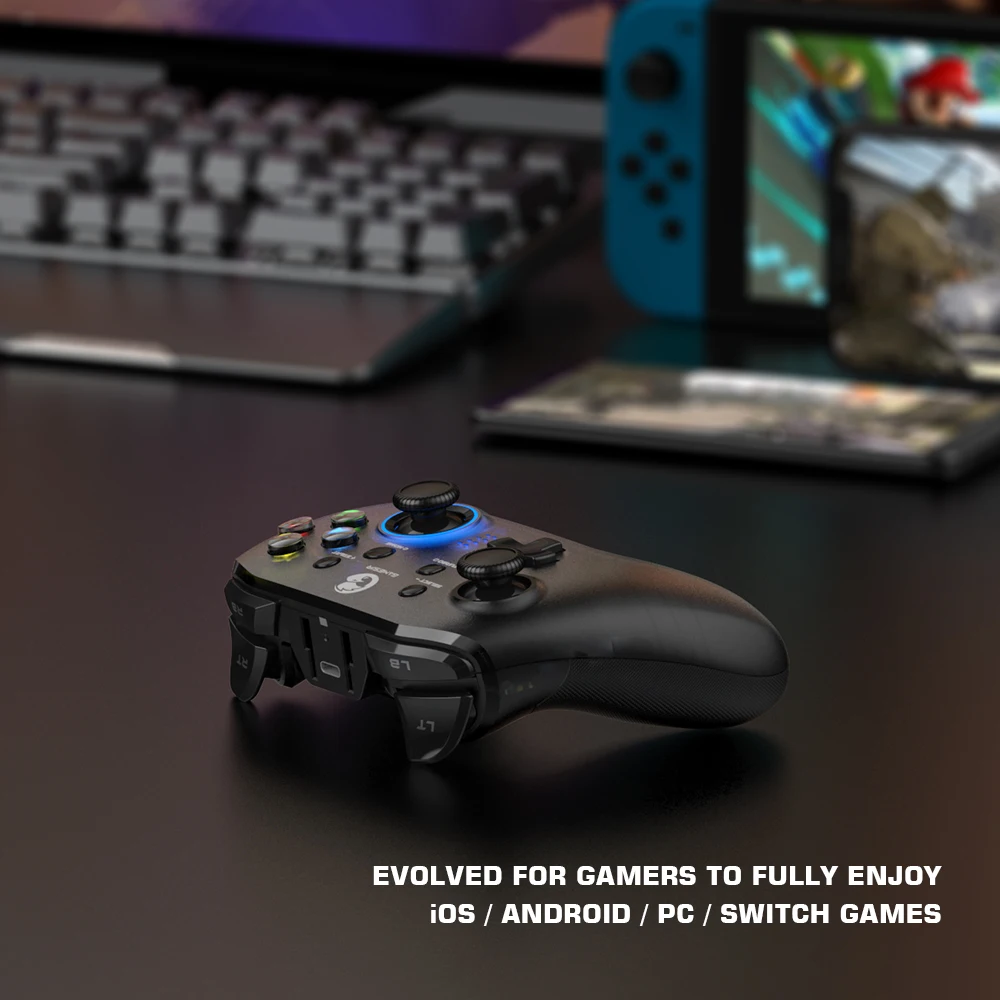 GameSir T4 Pro Bluetooth Wireless Game Controller Dual Switch Gamepad for Nintendo Switch iPhone Android Cellphone PC Joystick