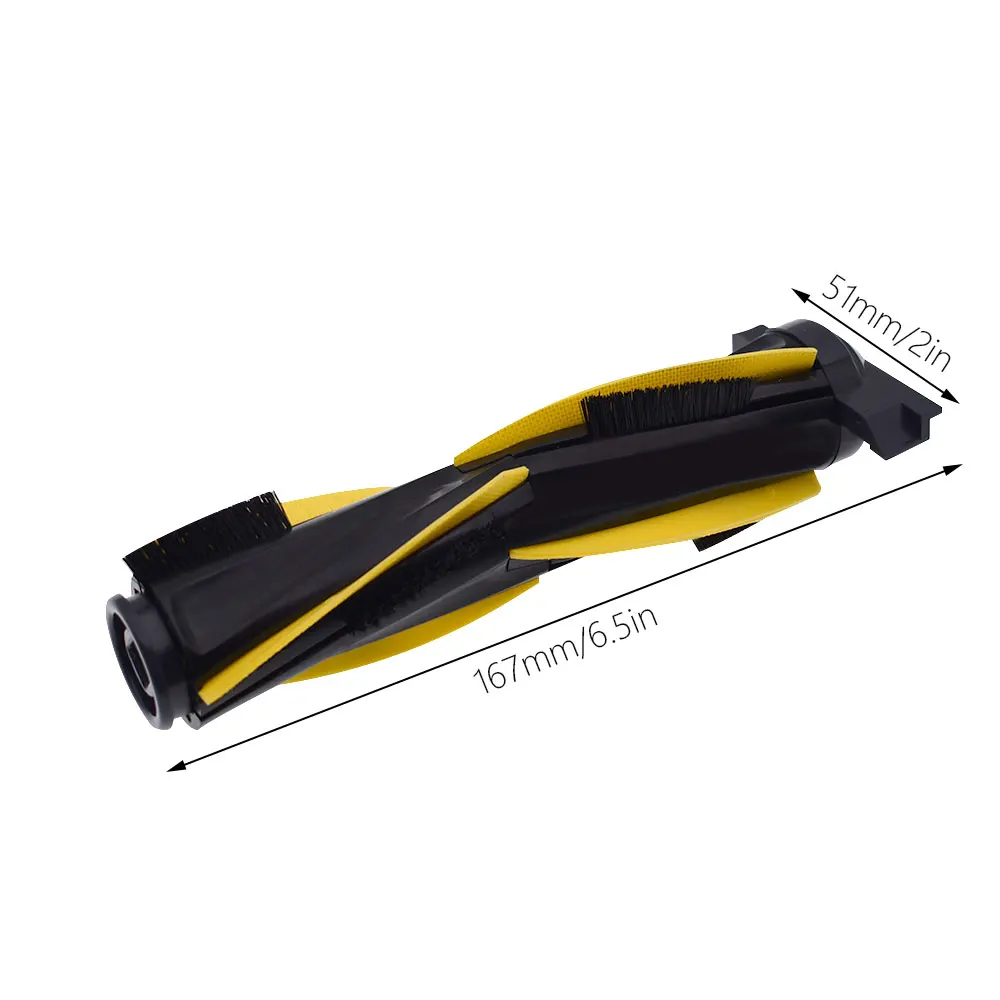 Filtro de espuma para polvo, rodillo principal, cepillo lateral Compatible con Shark IQ R101Ae RV1001Ae R101 RV1001, pieza de repuesto para aspiradora