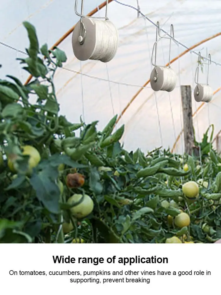 6pcs Tomato Hooks Tomato Roller Hooks Tomato Plant Greenhouse Support Trellis Garden Supplies For Garden Farms