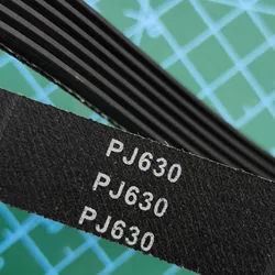PJ630 Rubber Conveyor Ribbed Belt for Treadmill / Woodworking Lathe 248J