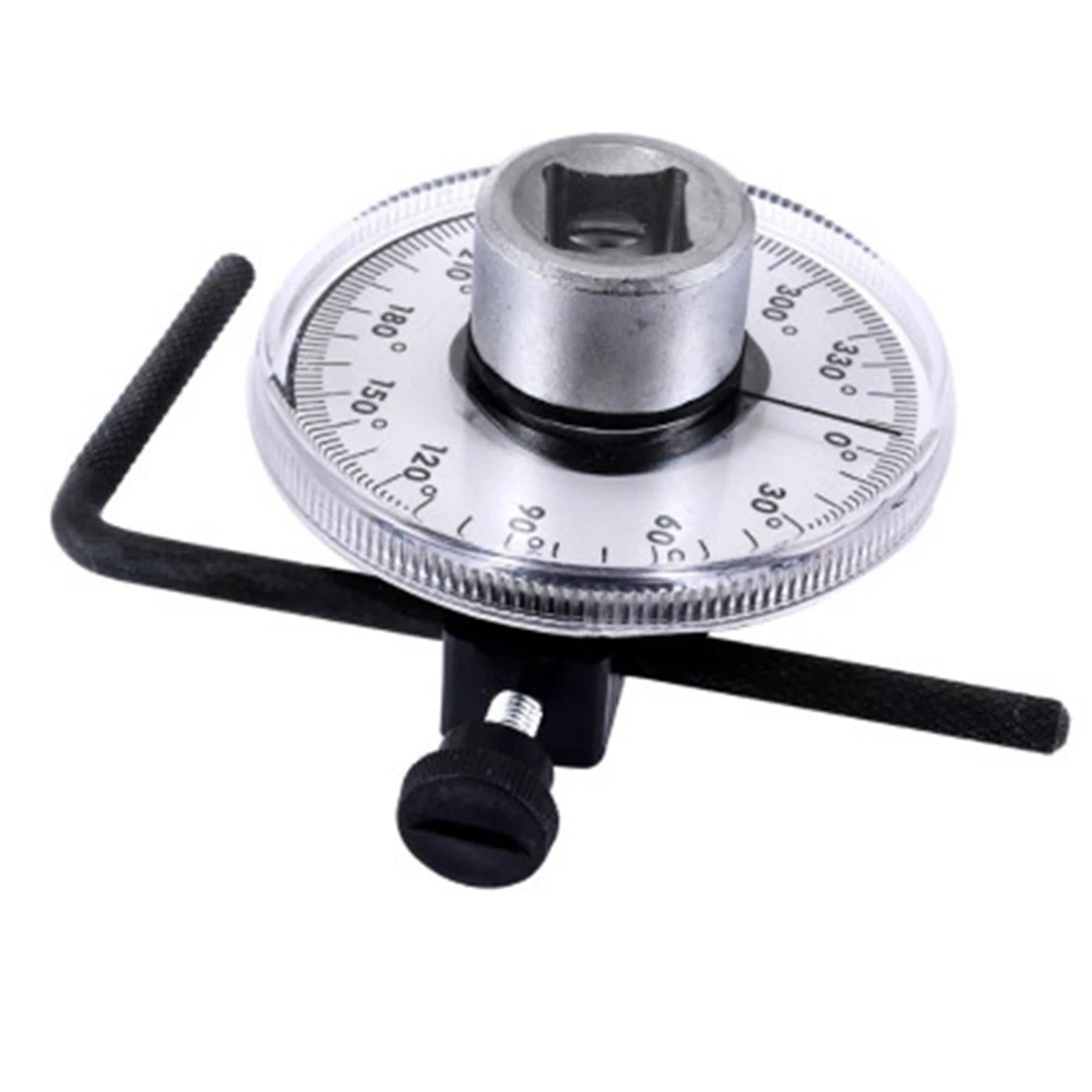 360° 1/2 Inch Angle Torque Gauge Torque Auto Measuring Instrument Adjustable Drive Torque Angle Gauge Hand Tools