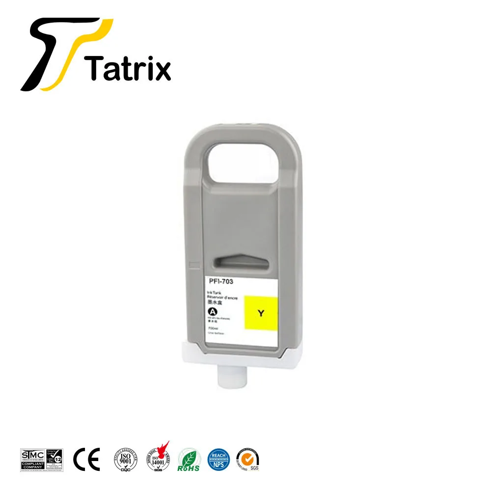 Tatrix-キヤノンプリンター用顔料インクカートリッジ、プレミアムカラー、pfi703、PFI-703、pfi 703、ipf 810、820、815、825