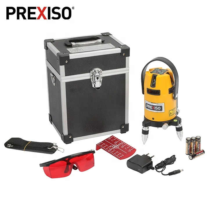 

PREXISO Heavy Duty Rechargeable Rotary 360 Self Leveling Laser Level Multi Line Laser Level