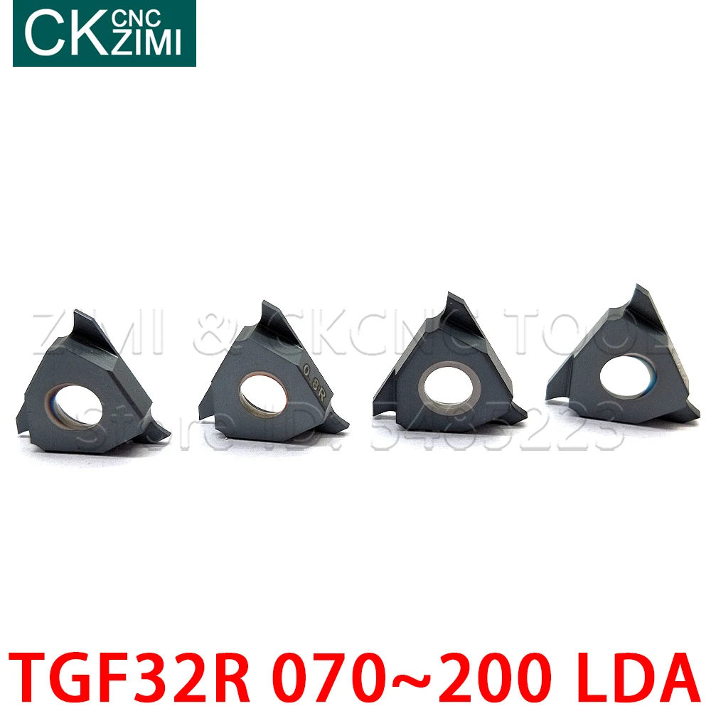 TGF32R 070 LDA 080 LDA 120 LDA 140 LDA 160 LDA 200 LDA hartmetall flach nut einsatz Interne Grooving Tools für edelstahl