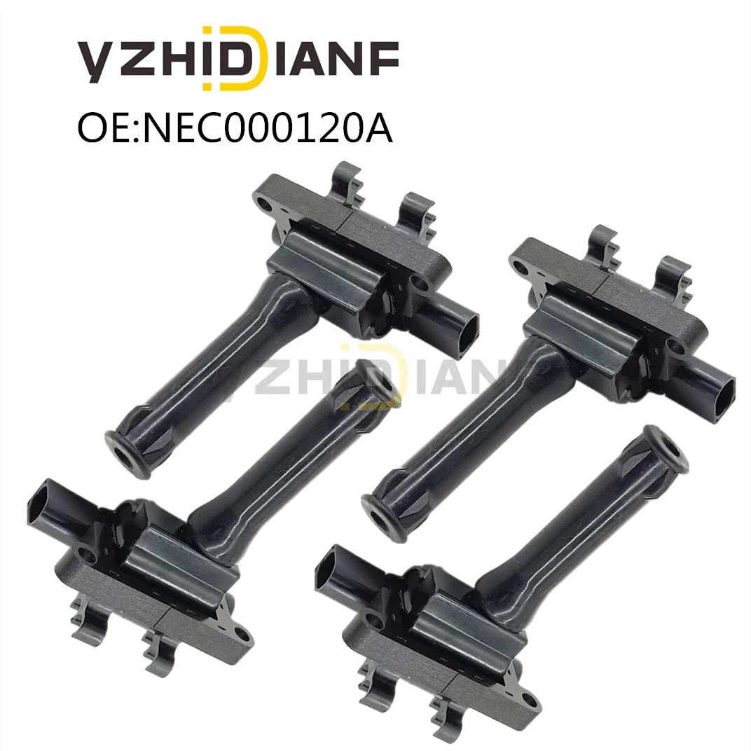 

4PCS ORIGINAL QUALITY IGNITION COIL NEC000120A 0040100501 FOR ROVER- 350 360 E550 MG 3 5 GT ZS ZOTYE T600 1.3L 1.5L 1.5T (2009-)