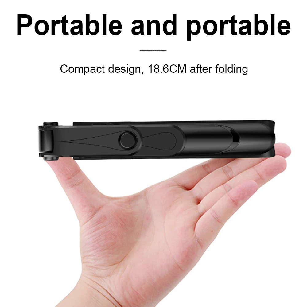 โทรศัพท์มือถือ Telescopic Selfie เติมแสงผู้ถือโทรศัพท์ขาตั้งกล้อง Handheld Gimbal Fit สำหรับ Live/Vlog/วิดีโอ