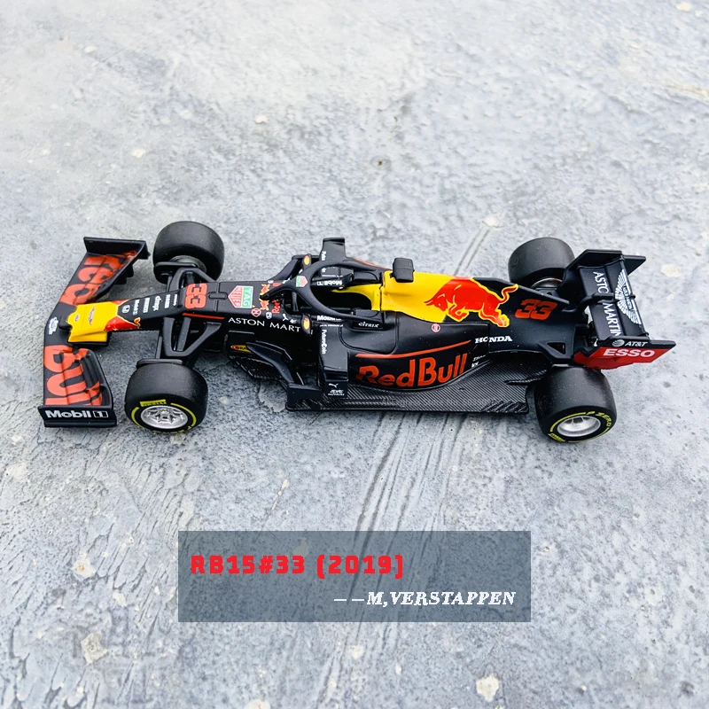 Bburago 1:43 2021 Bull RB16B  F1 Verstappern-33# Simulation alloy super toy car model Collection gift toys SF90 W10 RB15