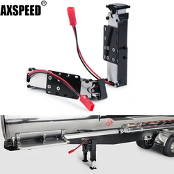 AXSPEED 2pcs Adjustable Kickstand Electric Foot Support Stand Lifting Legs For 1/14 Tamiya Trailer Tractor RC Truck Car