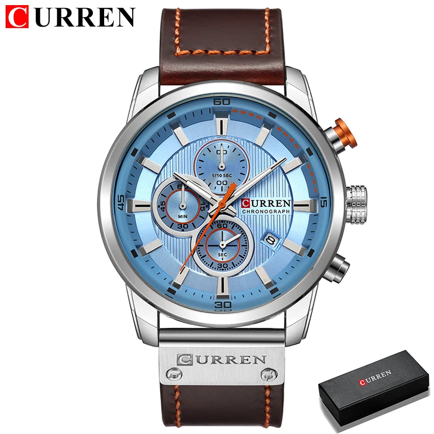 CURREN Mode Datum Quarz Männer Uhren Top-marke Luxus Männlichen Uhr Chronograph Sport Herren Armbanduhr Hodinky Relogio Masculino