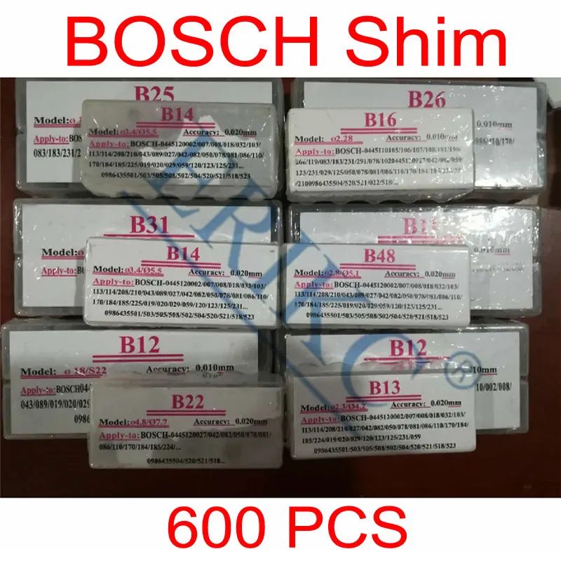 Gaskets Injector Shims B11 B12 B13 B14 B16 B22 B25 B26 B31 B48 B21 B23 B24 B27 Diesel Injector Nozzle Washer for Bosch Denso