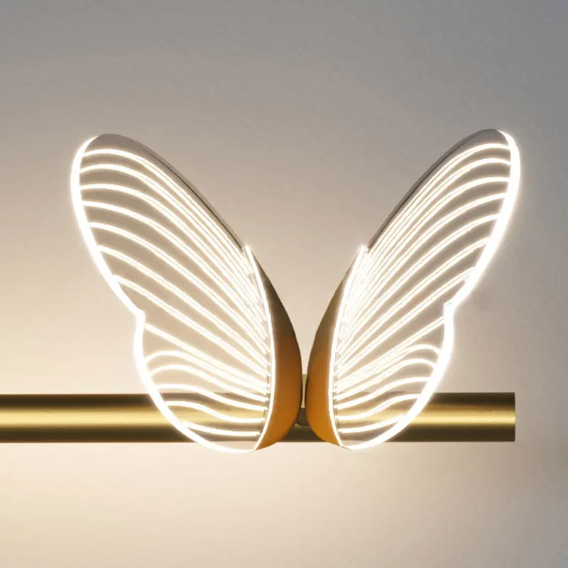 Modern Butterfly LED Wall Lamps Indoor Lighting Wall Sconces Light Fixture For  Bedroom Bedside Living Room Home Decor