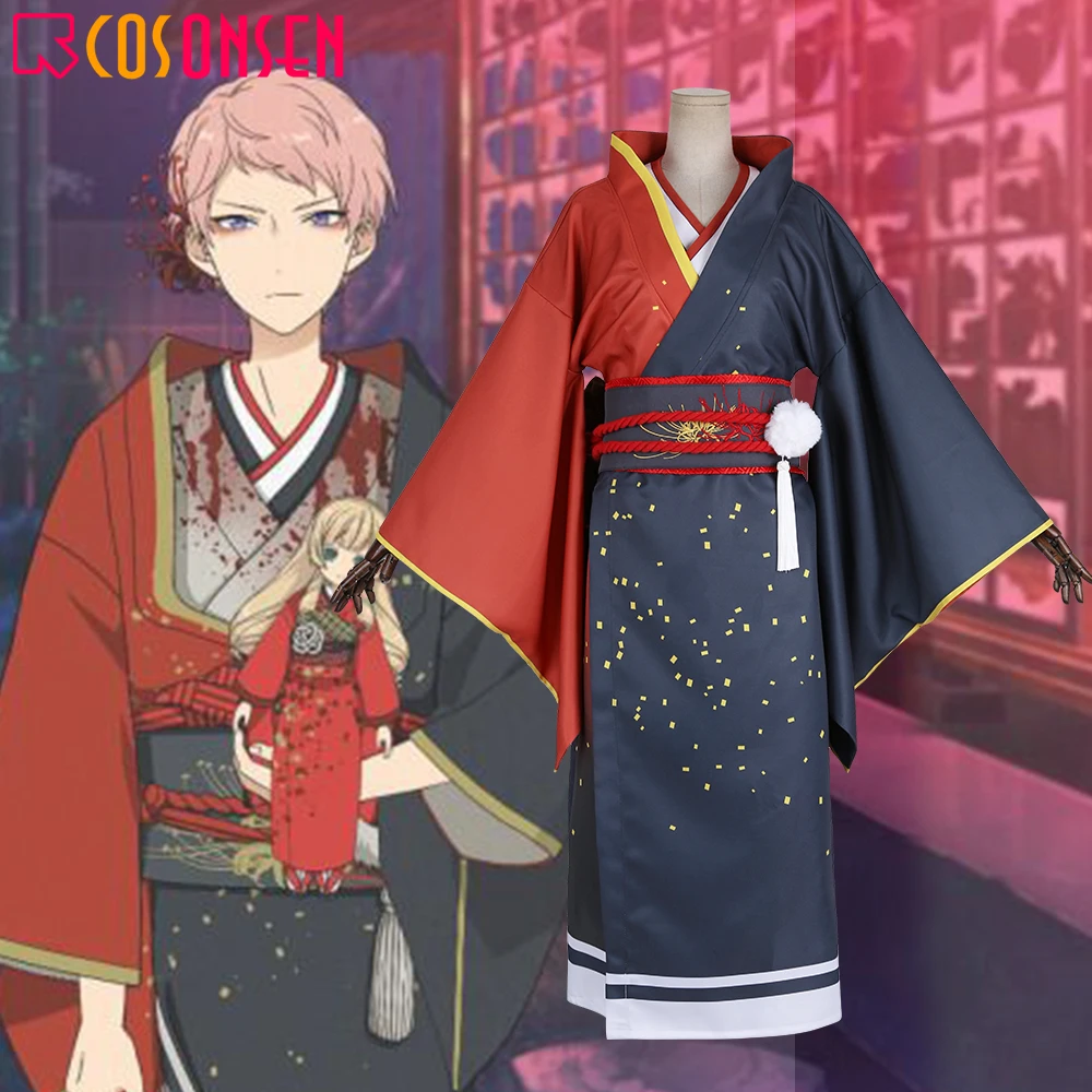 

COSPLAYONSEN Ensemble Stars Itsuki Shuu Cosplay Costume Tamayori's Haunted Dollhous Kimono Custom Made