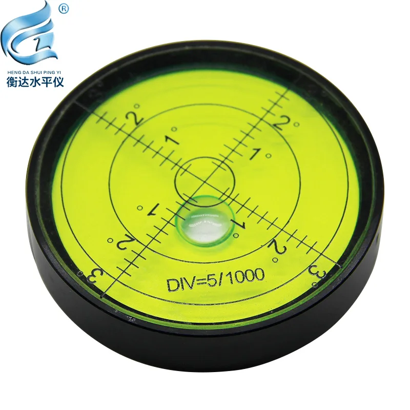 Universal level bubble metal circular level high precision level60*12mm