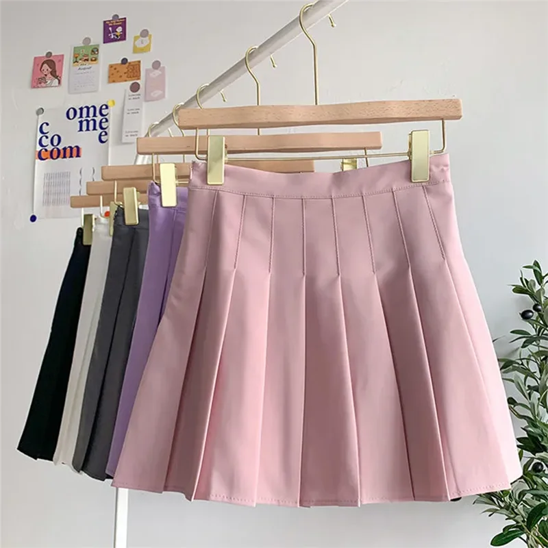 Korea Pastel High Waist Micro Skirt Sweet style E-girl Aesthetics Patchwork A-line Sexy Skorts Cute Streetwear Y2K Short Bottoms