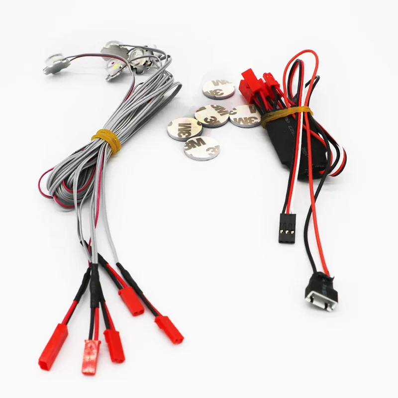 1 pz esplosione-lampeggiante LED luce stroboscopica JST 2S 3S 4S 5S 6S alimentazione batteria 5 lampade RC luce di navigazione notturna per modello