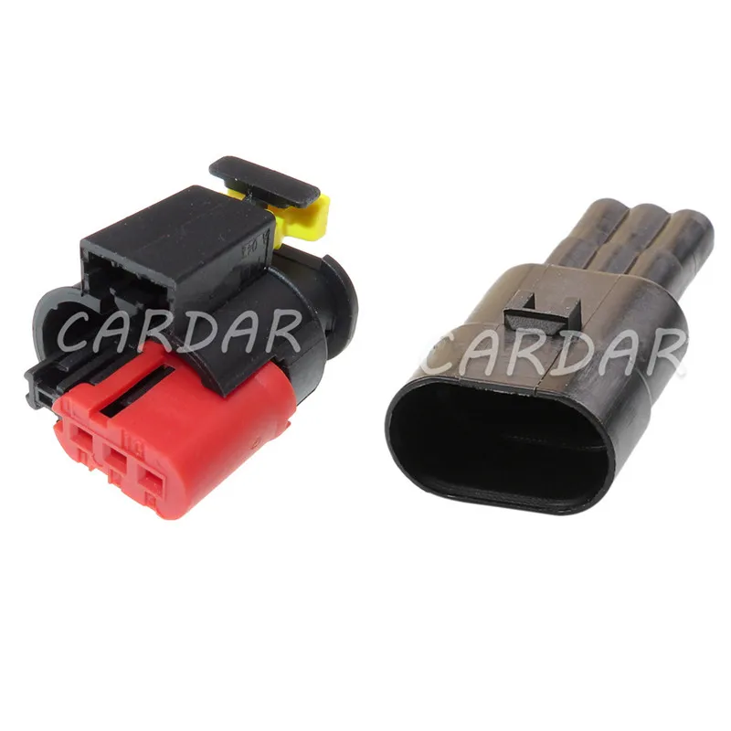 1 Set 3 Pin 284425-1 284426-1 Waterproof Auto Connector Sealed Sensor Socket AC Assembly Fuel Diesel Injector Ignition Coil Plug