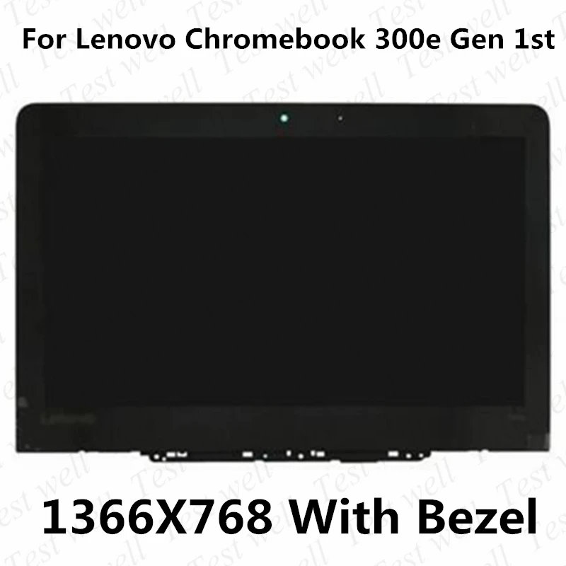 

Original 11.6" HD 1366X768 Replacement for Lenovo 300e Gen 1st Chromebook 81H0 Touch Screen Digitizer LCD Display Assembly