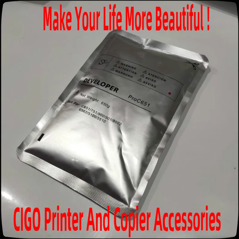 

Developer For Savin Lanier Ricoh MP C6503 C8003 IM C6500 Pro C5200 C5210 Printer,MPC 6503 8003 IMC 6500 Refill Developer Toner