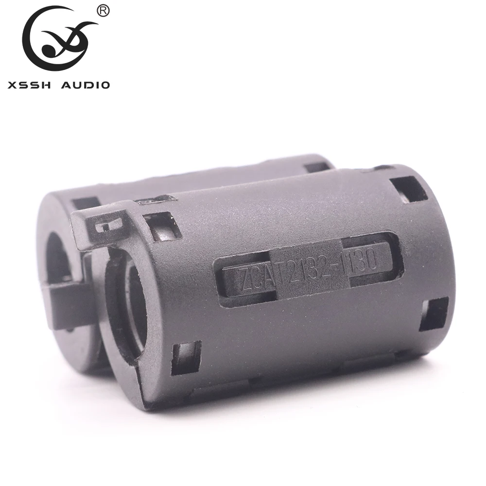 10 قطعة 11 مللي متر الراقية XSS الصوت YIVO الأسود المغناطيسي المفاجئة على EMC خط الفريت الأساسية RF تصفية RFI EMI الضوضاء القامع كابل كليب