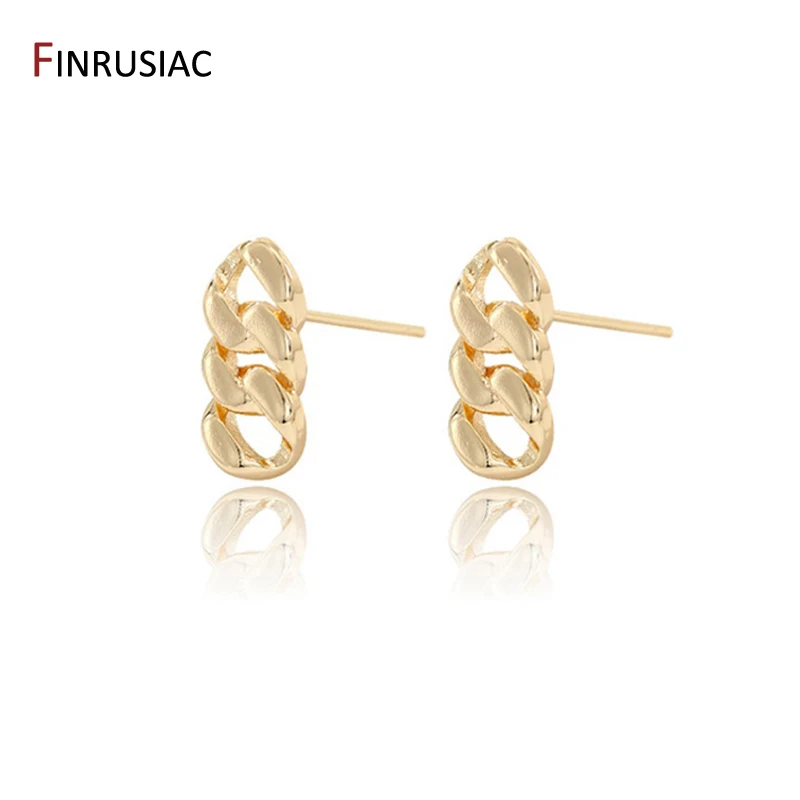 NEW Trendy Women Earing 2022 Korean Style Simple Design Gold Plated Stud Earrings Jewelry Accessories Wholesale