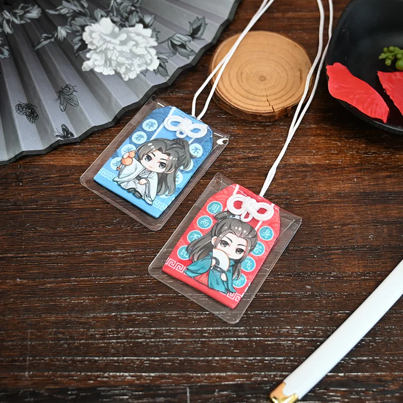 Nowe Anime słowo honoru Zhou Zishu Wen Kexing kreatywny OMaMoRi wisiorek nowy rok powodzenia Amulet Kimono modlić brelok Cosplay