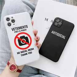 No photography allowed soft Case For iPhone 15 14 13 11 12 Pro mini 7 8 Plus XR X XS MAX se silicon phone Cover Fashion fundas