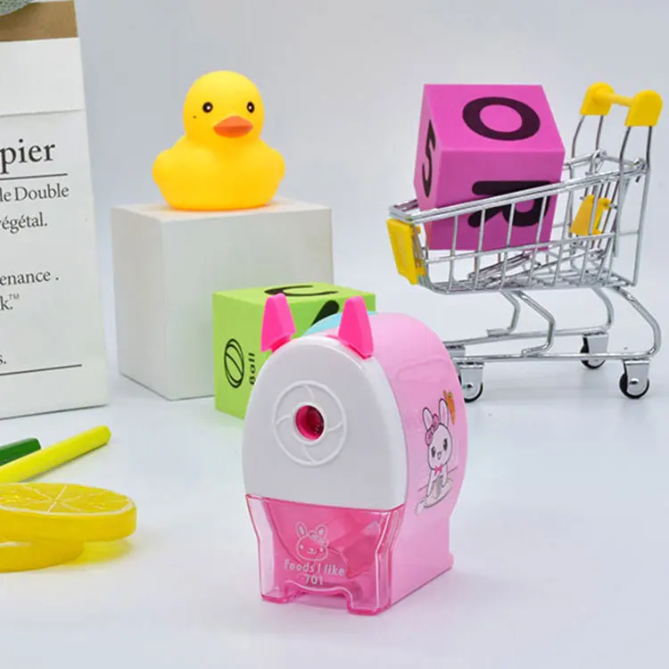 Elf Rautan Pensil Siswa Modis dan Hemat Tenaga Kerja Pensil Rautan 4 Warna 1Pc