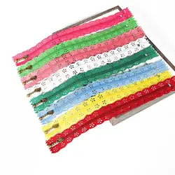 10Pcs 3# 20cm/25cm/35cm Random Mixed Color Nylon Lace Coil Zippers Sewing Tailoring Garment Handcraft DIY Accessories