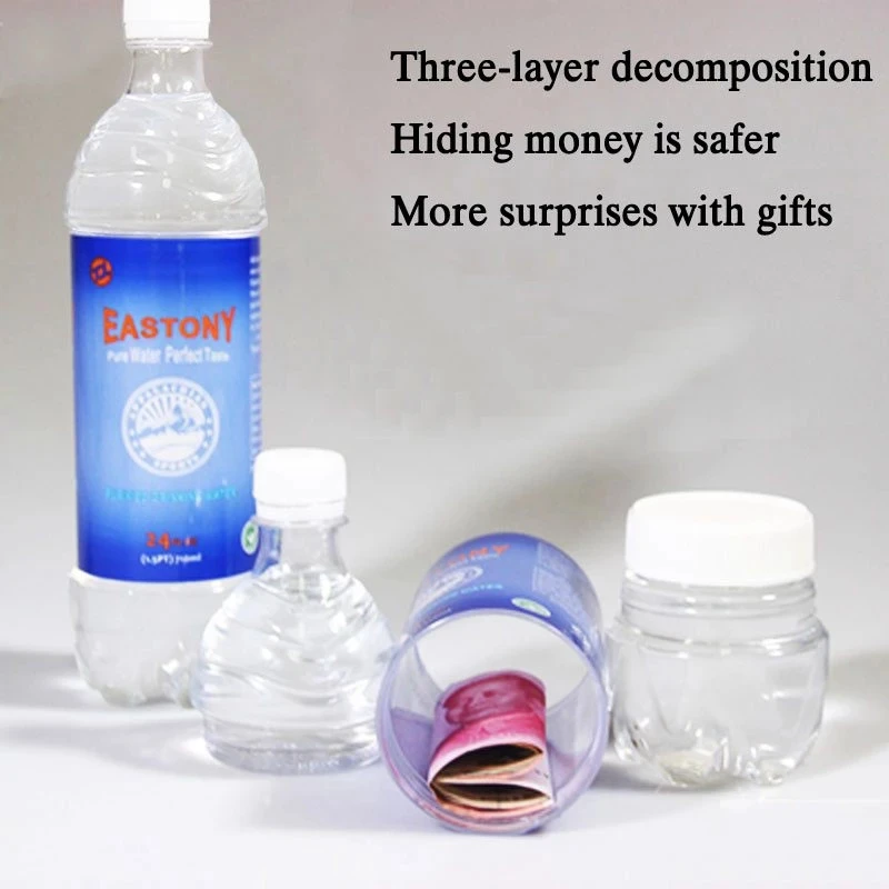 Separable Hidden Safe Water Bottle Shape Surprise Secret 710ML Hidden Security Container Stash Safe Box Plastic Stash Jars