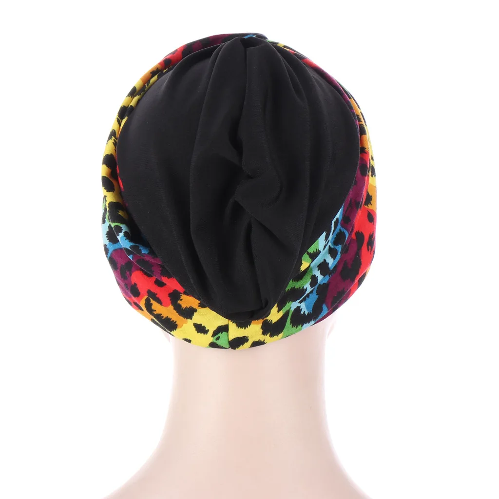 Headwraps hats for women Knotted Print Twist Cotton Headband Caps Chemo Beanies Turban Headwear Hats for Cancer Daily Use