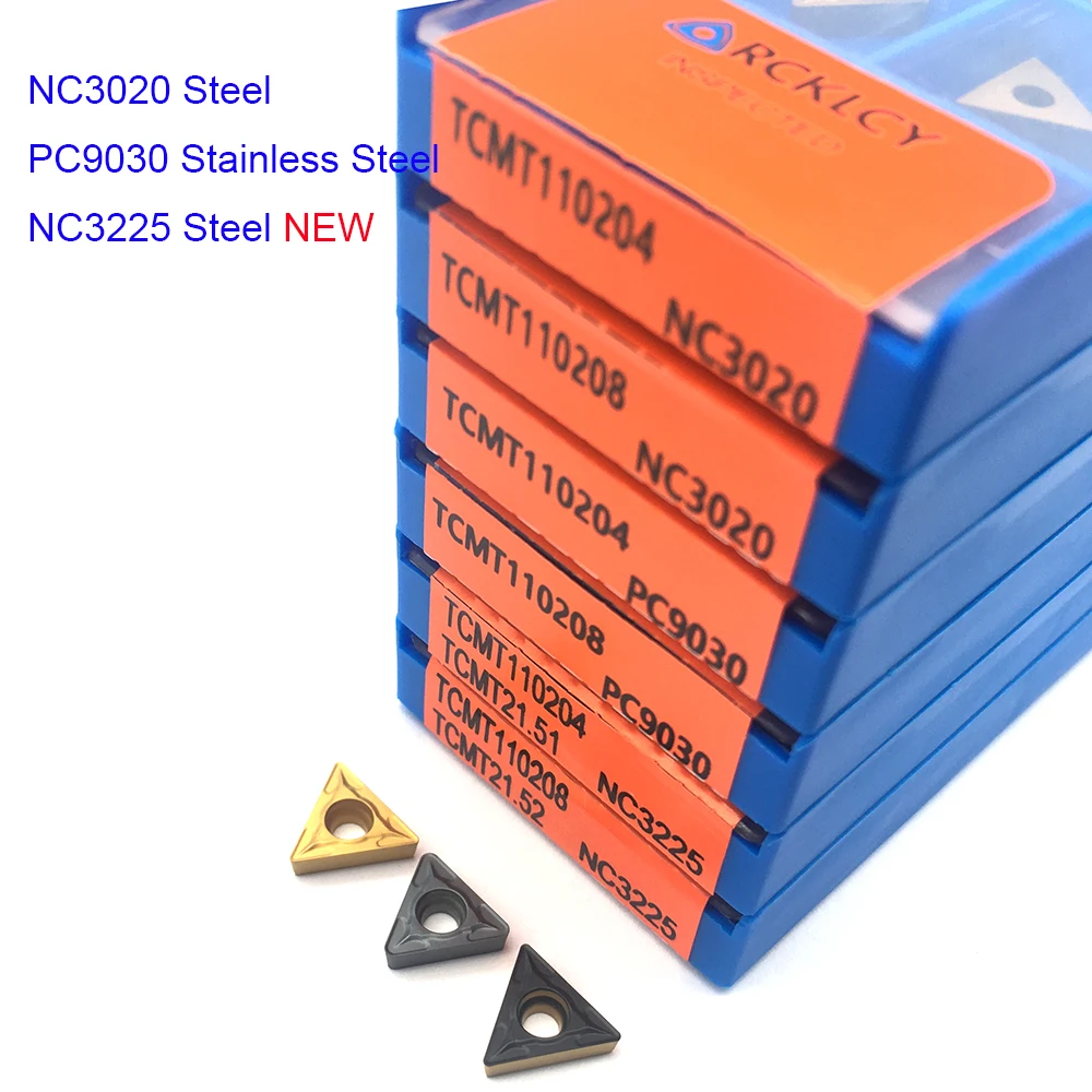 10PCS TCMT110204 NC3020 PC9030 TCMT110208 high quality carbide insert Internal turning tools insert CNC latter tool