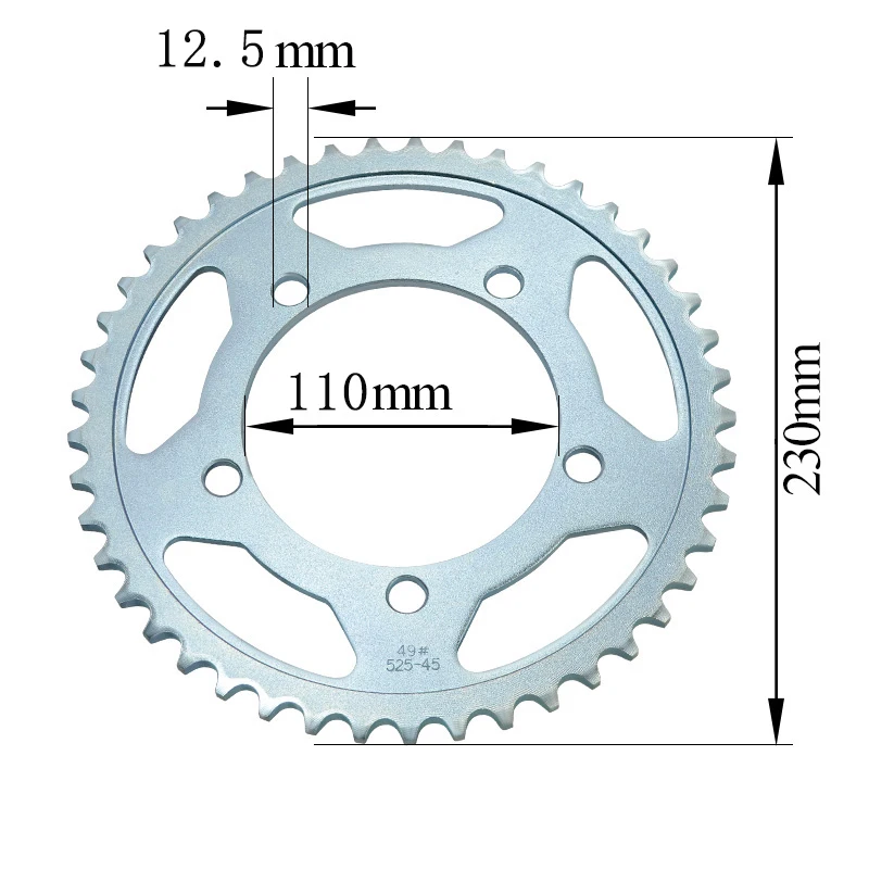 Dirt Bike Motorbike-Accessories 45T Teeth Rear Back Sprocket Chain Wheel For BMW S1000RR S1000 RR 2009 2010 2011 2012  2013 2014