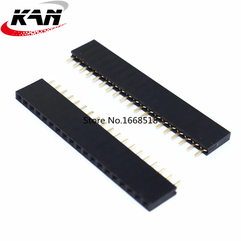 20 pcs 19P 2.54mm Female Header Single Row Straight Pin Socket 1*19 Strip Pitch Connector