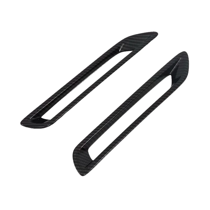 For Toyota Rav4 2019 2020 ABS Chrome /Carbon Fiber Rear Reflector Fog Light Lamp Cover Sticker Decoration Trim Accessories 2Pcs