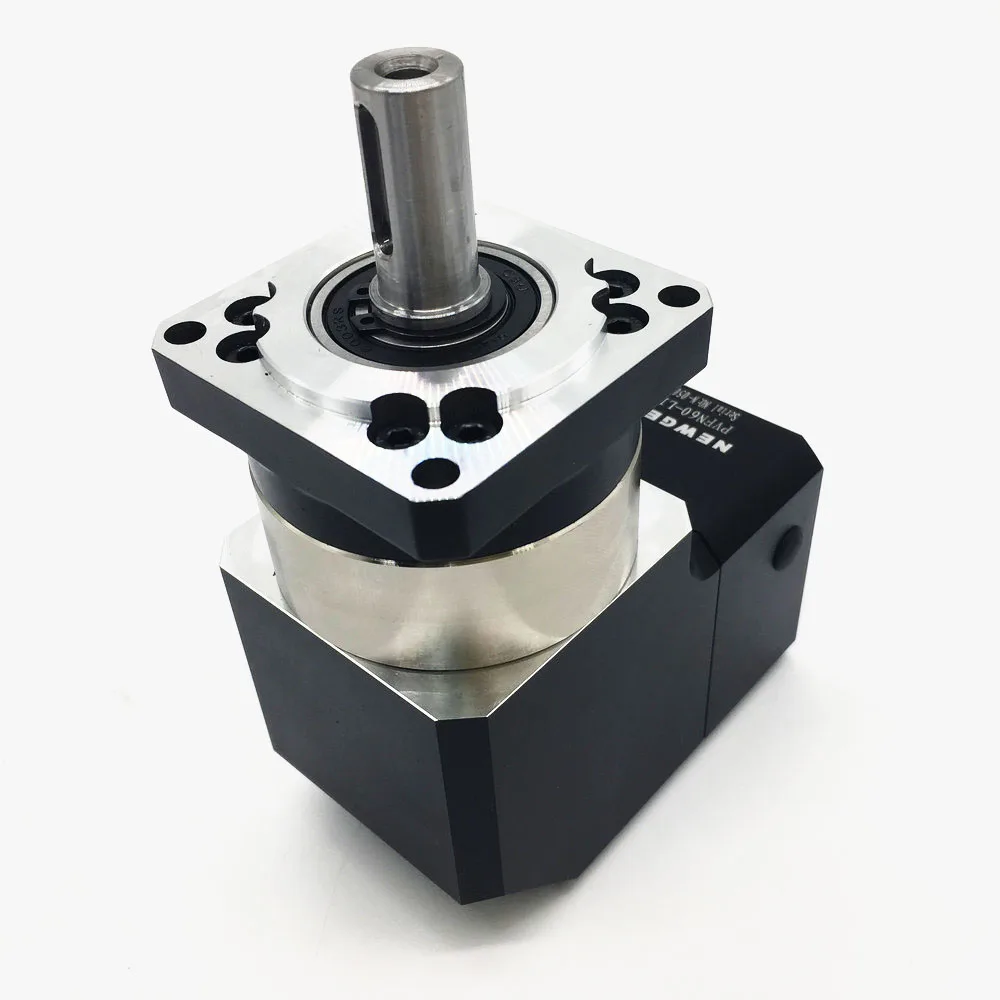 Right Angled Planetary 4:1 Ratio 4 Reducer Gearbox Corner Reducer 19MM Input For 80MM 90MM 600W 750W AC Servo Motor