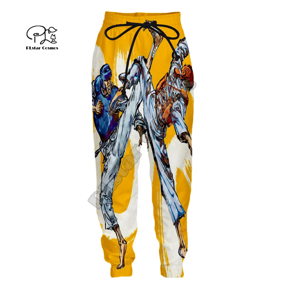 Cosplay Martial Arts Sports Taekwondo Sportswear Men/Women Streetwear 3DPrint Harajuku Casual Jogger Sweatpants Trousers Pants 7