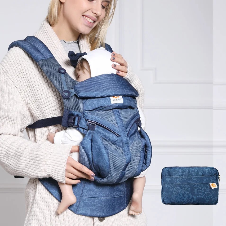 Baby Carrier  All Carry Positions  Sling with Cool Air Mesh Cotton Four Seasons For Mother Father Parents Egobaby360